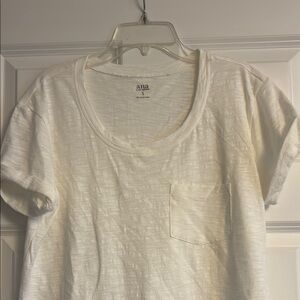a.n.a Cream Relaxed Short Sleeve T-Shirt